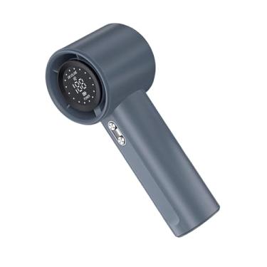 Imagem de WeiLaiKeQi Ventilador portátil 100 velocidades fã de bolso de bolso ajustável para homens para homens Men Display Digital para viagens ao ar livre, Azul