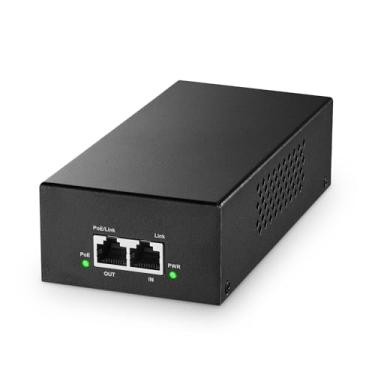 Imagem de YuLinca Injetor Gigabit Poe+ De 90 W, 802.3Af/At/Bt Power Over Ethernet, Adaptador Poe Metálico, 10/100/1000 Mbps, Adaptador Não Poe Para Poe, Plug & Play, Distância De Até 100 Metros (328 Pés)