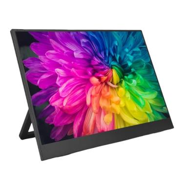 Imagem de Tela HDR de 14 Polegadas, Monitor Portátil de 60x1200 60Hz Com USB C, Ultra Slim Segundo Computador Display Com Stand para Viagens, Conexões USB C DUA