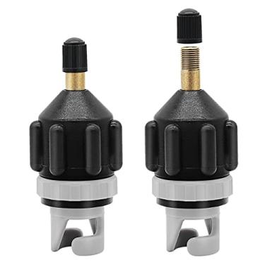 Imagem de Pacote com 2 adaptadores de bomba SUP, conversor universal de bomba de SUP, adaptador de válvula de ar, conector de cabeça de bombeamento para prancha de stand up paddle, bote, piscina de remo,