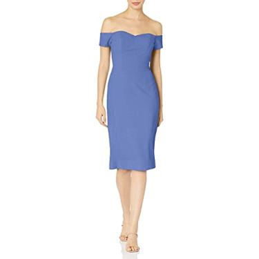 Imagem de Dress the Population Vestido feminino Bailey tomara-que-caia Bodycon decote coração, Blue Jay, XX-Large