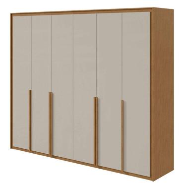 Imagem de Guarda Roupa Casal Imperatore 3 Portas Amêndoa Clean Off White – Lopas