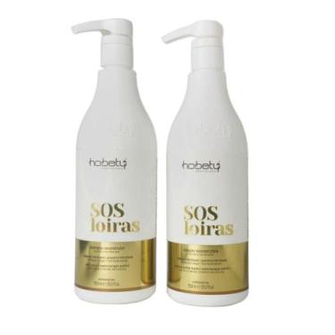 Imagem de Hobety Kit S.O.S Loiras Shampoo+Máscara 2X750Ml - Hobety Profissional