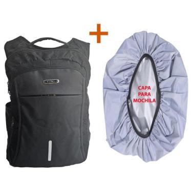 Imagem de Mochila Notebook 17 Cadeado USB Gomo Massagem C/ Capa A900 - Ello by P