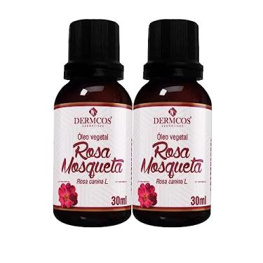 Imagem de Kit 2 unidades - Oleo Corporal Rosa Mosqueta Puro, Clareador de Manchas no Rosto e Corpo, 30 ml, Dermcos