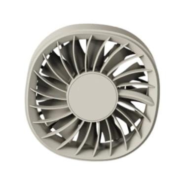 Imagem de WeiLaiKeQi Ventilador de carro para ventilação elétrica, circulador de ar, clipe de fácil instalação, versátil, 3 velocidades ajustáveis ​​para van, caminhão, Cáqui