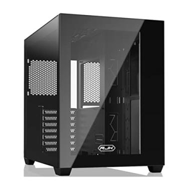 Imagem de RAIJINTEK Paean C7 preto, capa ATX PC, design de câmara dupla, painel lateral de vidro temperado, porta USB tipo C frontal E/S, filtro de poeira de design magnético, suporte para radiador de 360 mm