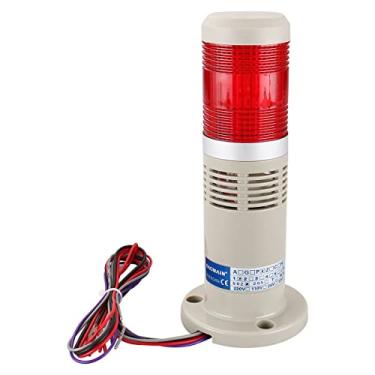 Imagem de Baomain Luz De Advertência Alarme 24 V Dc Industrial Com Campainha Led Vermelho Brilhante Torre Sinalização Lâmpada Ltp-502Wj