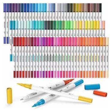 Imagem de Canetinhas De Pintura De Tinta Acrílica, Caneta Acrilica Para Madeira, Vidro, Cerâmicas, Artesanato, Tecido, Plástico, Marcador Acrilico para Pintura, Acrylic Markers (48 CORES)