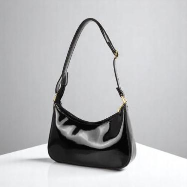 Imagem de Bolsa Feminina Pequena Clutch Shoulder Bag Alça De Ombro Verniz Lançam