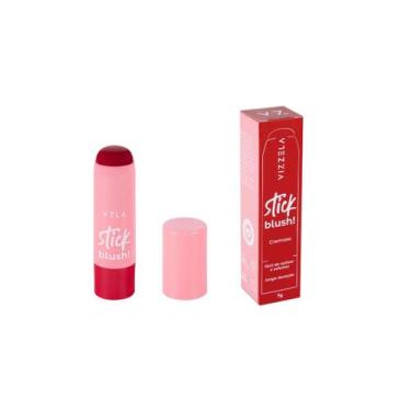 Imagem de Blush Stick Vizzela em Bastão 7g - Vegana Longa Duração Efeito Natural
