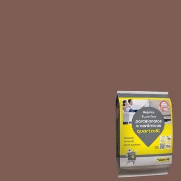 Imagem de Rejunte Superfino Porcelanatos e Cerâmicos 1Kg - Quartzolit, Marrom Ca