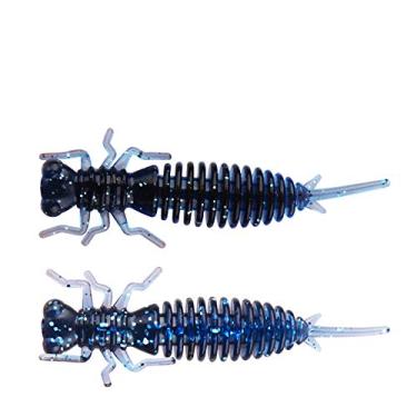 Imagem de East Rain Isca artificial de silicone para larva de cigarra, 0,03/0,06/4,5 g. Isca macia de fio de inseto, riachos do lago riachos de água doce Walleye Panfish Pike Truta