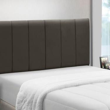 Imagem de Cabeceira Cama Box Estofada Madeira Queen Size Camila (Brida)