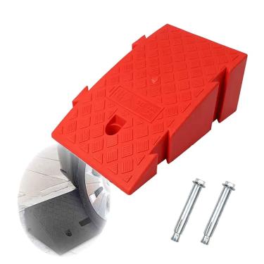 Imagem de Rampa De Meio-fio, Rampas De Meio-fio Leves, Rampa De Limiar Portátil 16 Cm / 6,2 "- 19 Cm / 7,4" Rampas De Meio-fio De Alta Calçada, Rampa De Garagem Rampa De Cadeira De, Red, H:16cm/6.3"