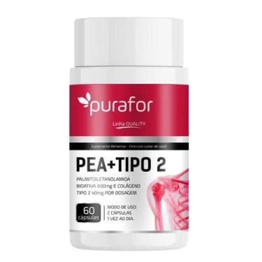 Imagem de PEA 600 Palmitoiletanolamida Bioativa com Colágeno Tipo 2 I 60 caps Pu