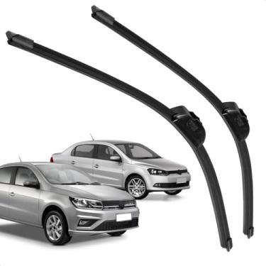 Imagem de Par Palheta Dianteira Limpadora De Para Brisa Voyage G6 G7 2013 a 2023 De Silicone