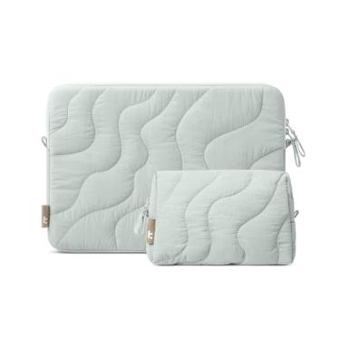 Imagem de tomtoc Conjunto de capa protetora para laptop 360 para MacBook Air de 13 polegadas M4/A3240 2025, M3/A3113, M2/A2681, MacBook Pro de 13 polegadas, bolsa acolchoada com bolsa tecnológica para laptop de