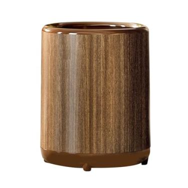 Imagem de DimyFew Lixeira de cozinha decorativa de alta capacidade, redonda, balde de lixo para banheiro, sala de estudo, quarto e lavanderia, 18l 27cmx35cm