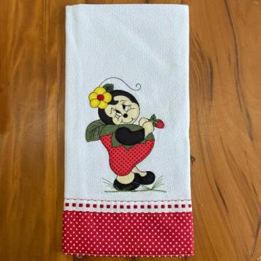 Imagem de Pano de Prato Abelha Moranguinho - Sua Casa Decor