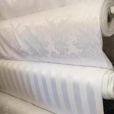 Imagem de Tecido Jacquard Branco Medalhão 2.80m de Largura - Sua Casa Decor