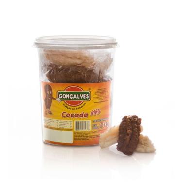Imagem de Cocada Mista Pote de 1,1 Kg 20x1 Doces Gonçalves