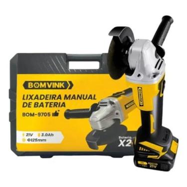 Imagem de Esmerilhadeira/Lixadeira De Bateria 21V-125Mm Bom-9705