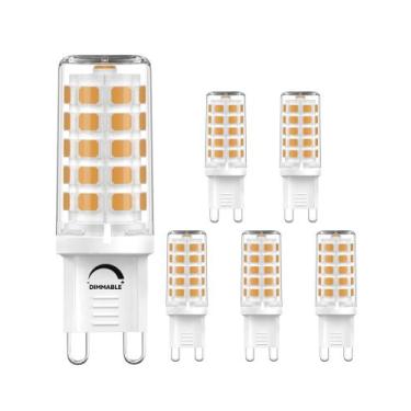 Imagem de Lâmpadas LED GOHDLAMP G9 reguláveis 4W 3000K 400lm 120V (pacote com 6)