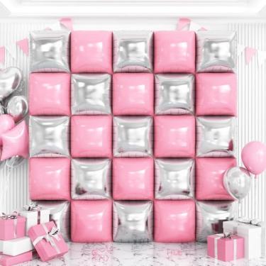 Imagem de Pearl Pink and Silver Balloons Wall Tunnel Backdrop Double Sided Pink Balloon Arch Garland Kit For Girls Bachelorette Wedding Anniversary Birthday Party Background Decoration