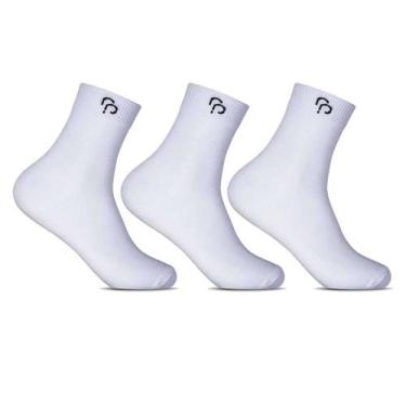 Imagem de Kit 3 Pares Meia Masculina Cano Longo Adulto Básica Comfort - RAFA PAR
