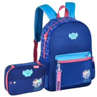 Imagem de Kit Mochila De Costas E Estojo Stitch Disney - Clio Ts24630