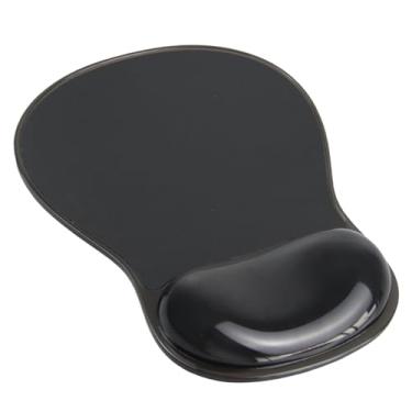 Imagem de Ceizext Mouse pad ergonômico de gel refrescante para túnel do carpo com suporte de descanso de pulso e base antiderrapante acessórios de mesa fofos (gel, preto, tamanho único)