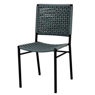 Imagem de Cadeira de Área Externa Em Alumínio Florata Sem Braços Corda Naval - N