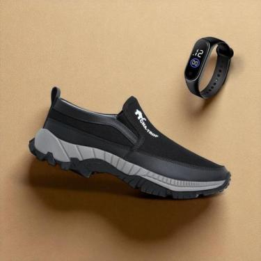 Imagem de Kit Tênis Adventure Masculino Solado Antiderrapante Calce Facil Slip-O