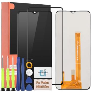 Imagem de Tela de substituição Vortex HD65 Ultra de 6,5 polegadas para tela sensível ao toque Vortex HD65 Ultra LCD com ferramentas de reparo (preto)