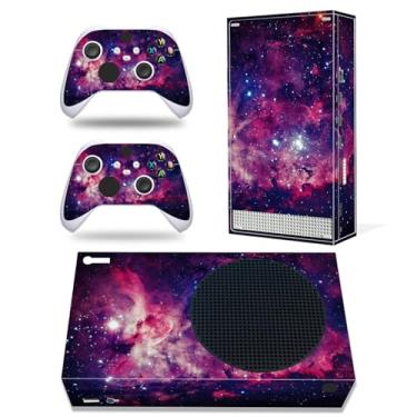 Imagem de Adesivo de película compatível com console Xbox Series S, capa protetora de vinil decalque para controle sem fio (roxo)