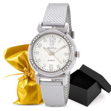 Imagem de Relógio Eura Silicone Feminino Pulseira de Silicone Original Embalagem