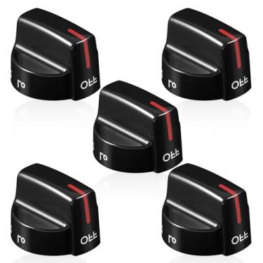 Imagem de atgestore 5304507386 Botão de substituição de fogão a gás para peças de fogão Frigidaire Frigidaire Botões de controle de fogão KIP 5K41 FGGF3035RFA Peças de fogão a gás Botões de queimador 5 peças