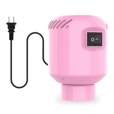Imagem de BAMCOO Bomba elétrica para sacos de armazenamento a vácuo, bomba de vácuo de viagem para vários sacos de vedação a vácuo, bomba de ar portátil para compressão, cobertor, bagagem, rosa (bolsa de