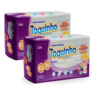 Imagem de Kit 2 Fralda Infantil Bebe Toquinho Diguinho Atacado Barato, Sem gêner