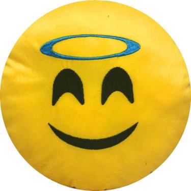 Imagem de Almofada Pelúcia Emoji Bordado Emoticon Whatsapp 28x28 CM - Vitor Bord