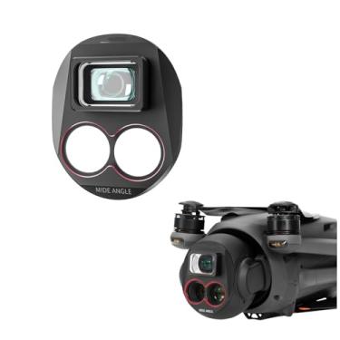Imagem de XHSESA Lente de conversão de grande angular para DJI Mavic 4 Pro - Adaptador óptico de metal FOV de 110° multi-revestimento (expansão de 72° a 110°)