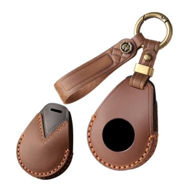 Imagem de HIBEYO Capa de chaveiro de couro adequada para Harley Davidson Softail Sportster VRSC Touring X48 883 1200 Street Glide Acessórios de carro para motocicleta Smart Remote Auto Key Case com protetor de