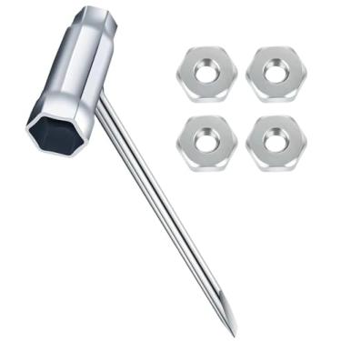 Imagem de 5 peças de chave de serra elétrica de 13 x 19 mm e porcas de barra ms170 compatíveis com substituição para Stihl ms170 ms180 ms250 ms290 017 018 019 020 021 023 024 025 026 028 034 corrente