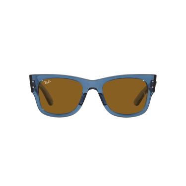 Imagem de Óculos de Sol Ray-Ban Mega Wayfarer 0RB0840S 668073 Tam 51 / Azul - Lentes Marrom