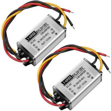 Imagem de Conversor regulador de tensão 24V a 12V 2A 24W para carrinho de golfe 