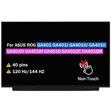 Imagem de BTSELSS LM140LF1F-01 LM140LF1F01 para ASUS ROG GA401 GA401I GA401IU GA401II GA401IV GA401IH GA401Q GA401QC GA401QM FHD 40 pinos 120 Hz/144 HZ 35,5 cm. LCD de 6 cm não Painel de exibição de