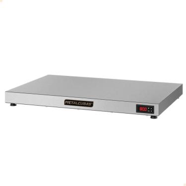 Imagem de Mesa Quente Pista Aquecida Aço Inox Metalcubas Temperatura Regulável 70x45cm PAM 700 220V