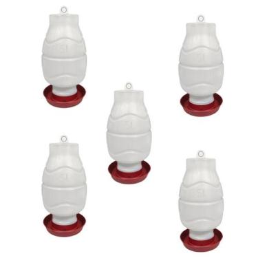 Imagem de Kit 5 Bebedouro Automático Rosca 5 Litros Galinha e Aves - Agropet