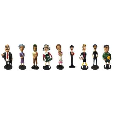 Imagem de Kit Com A Turma Do Chaves Completo, 9 Personagens Em Resina. - Gama